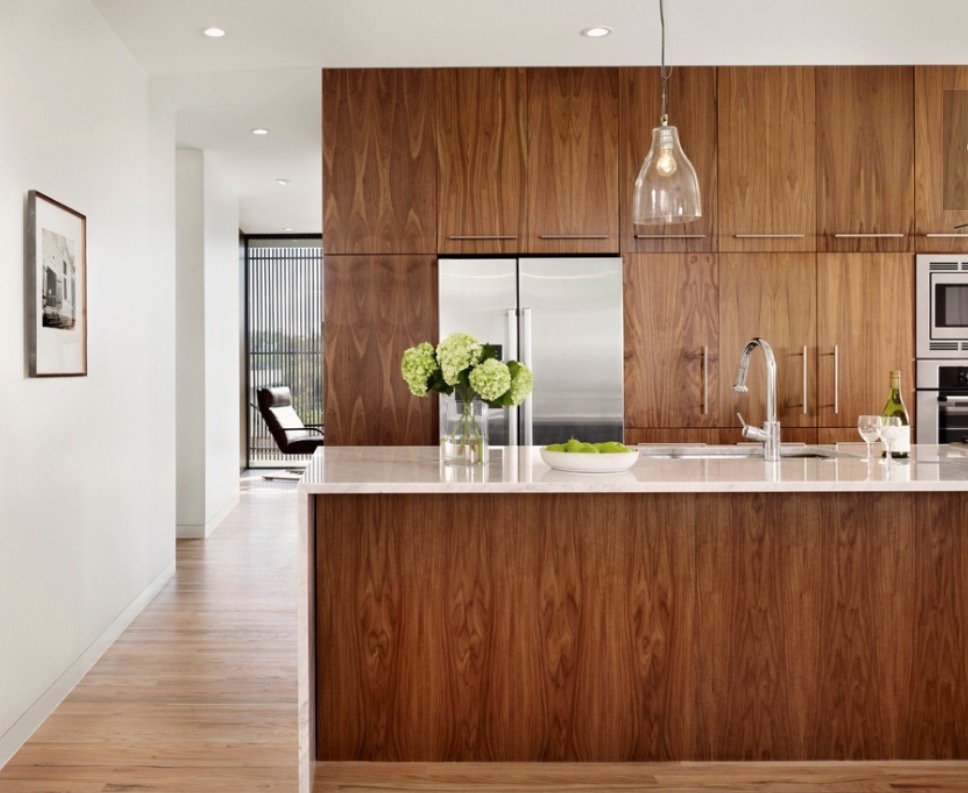 Veneer Wood Cabinetry Can Be A Warm Kitchen Addition Slaylebrity