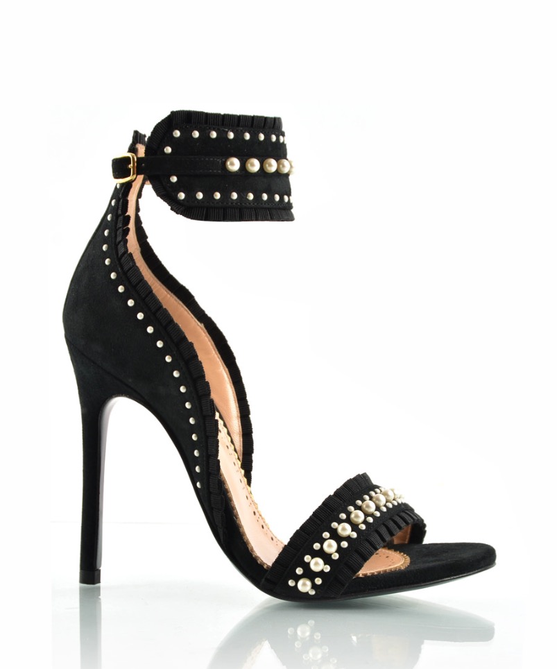 Lois Leeman Be Dazzled 110Mm Sandals With Pearls - Slaylebrity