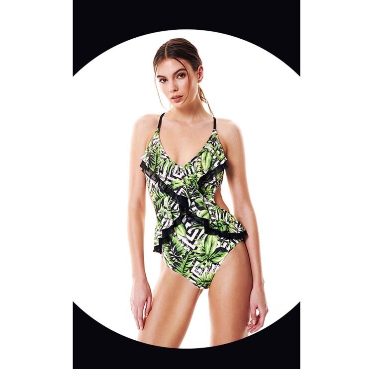Rainforest luxury couture swimsuit