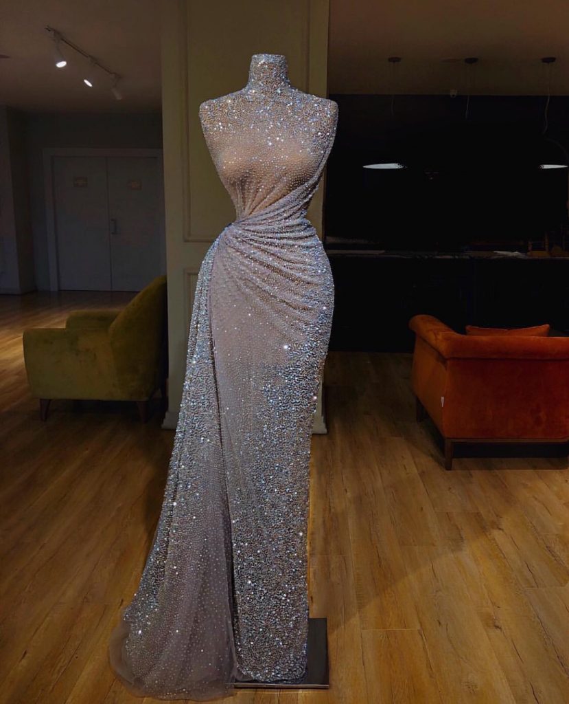 Super luxurious beaded evening dress | Fashion | Slaylebrity