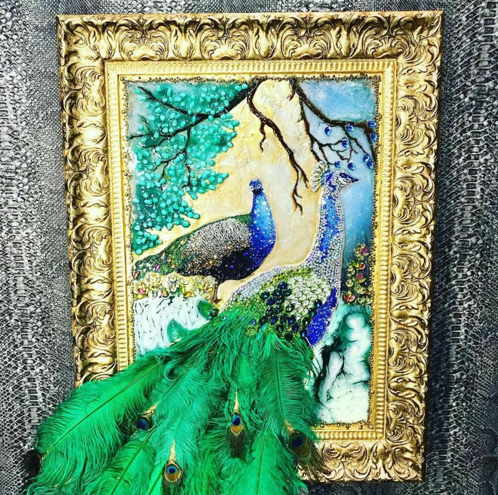 Peacock luxury art