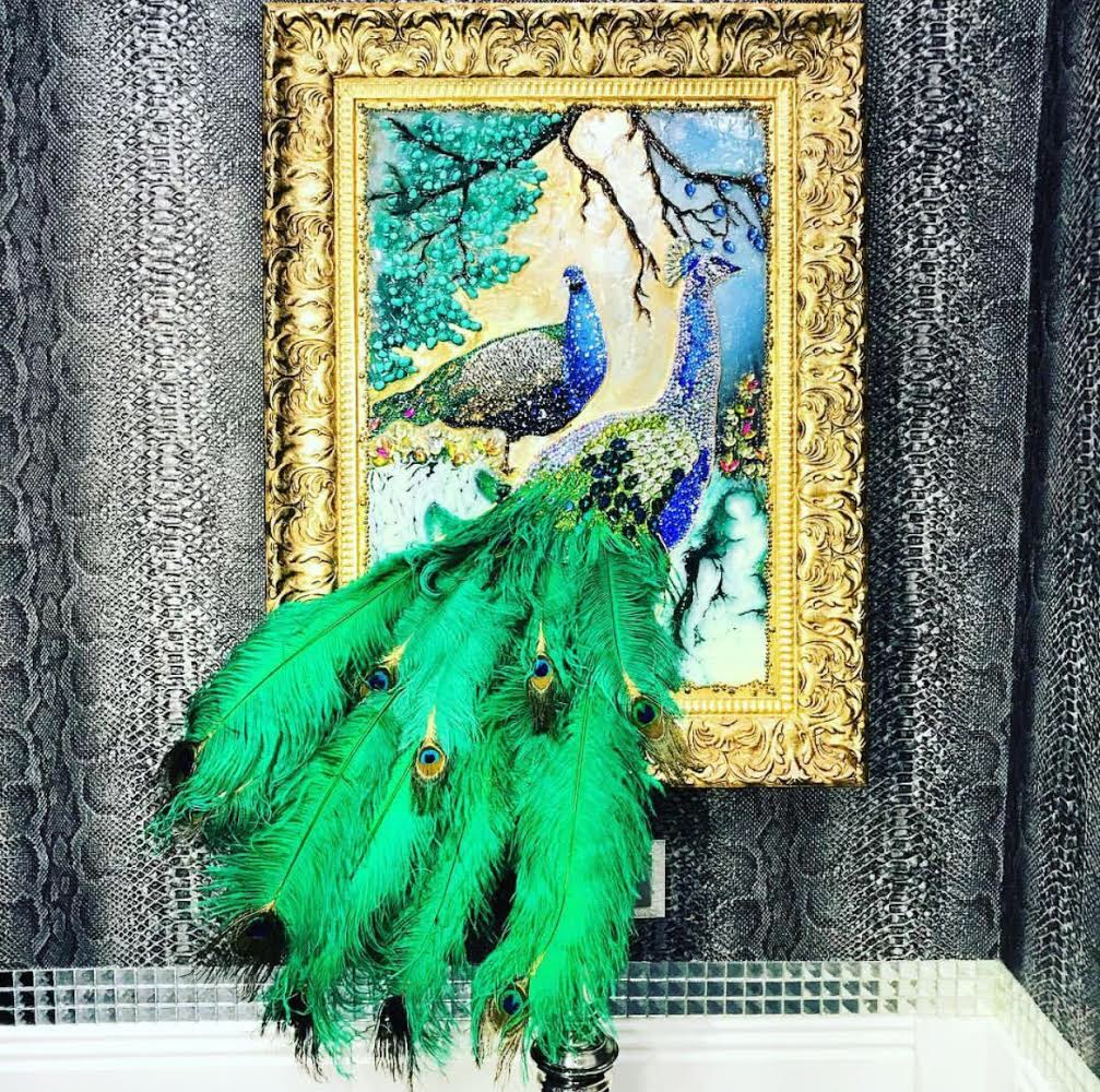 Peacock luxury art