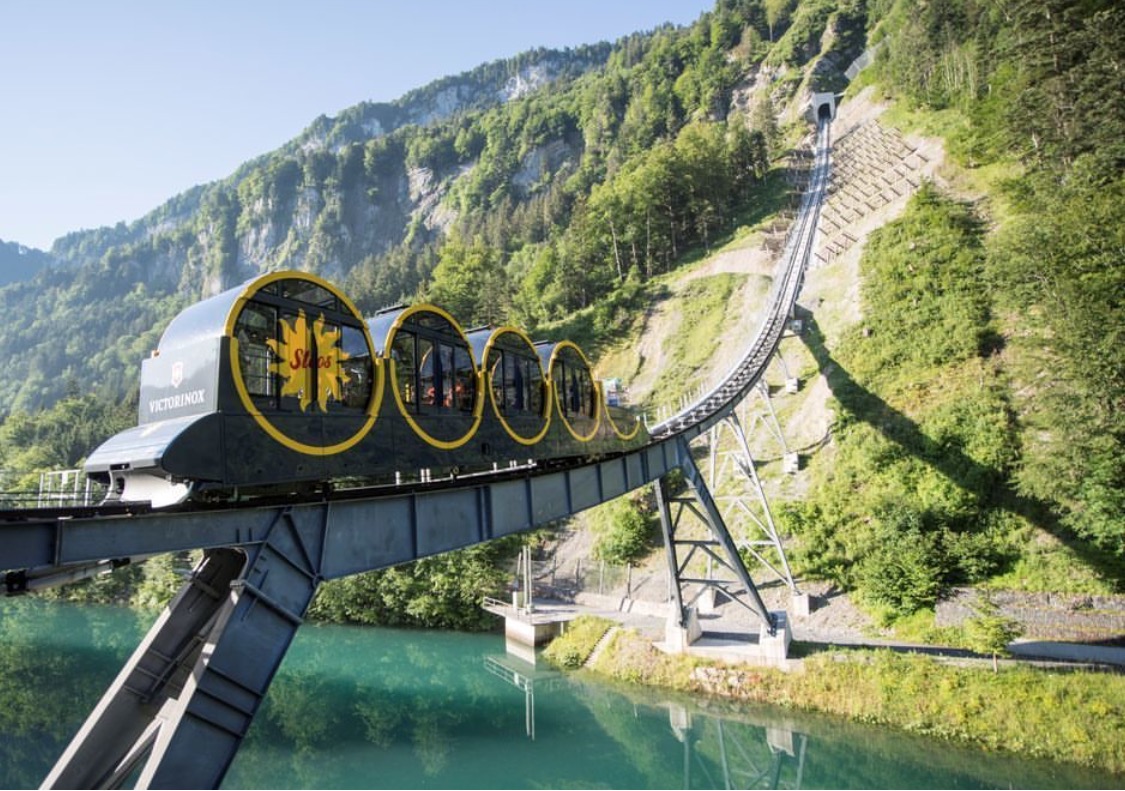 The world’s steepest funicular railway