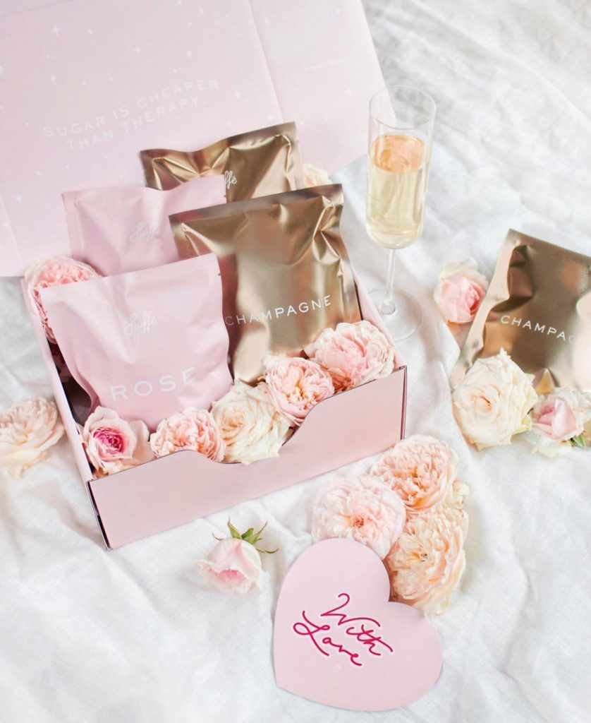 Champagne Gold and Rosé candy floss - Slaylebrity