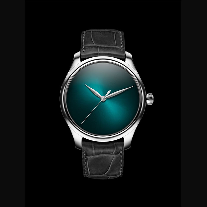 H. MOSER & CIE, ENDEAVOUR CONCEPT, STAINLESS STEEL , BLUE LAGOON WATCH ...