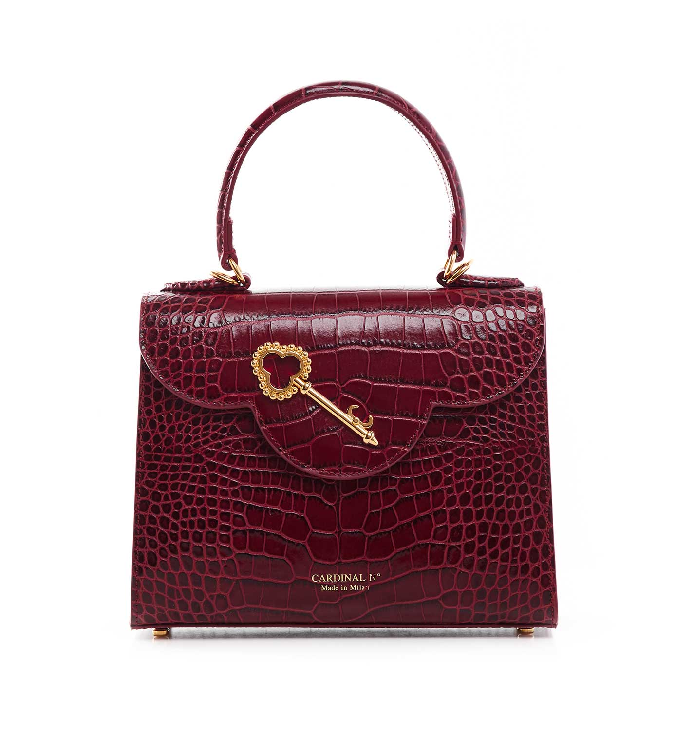 Crocodile effect Burgundy Luxury bag - Slaylebrity