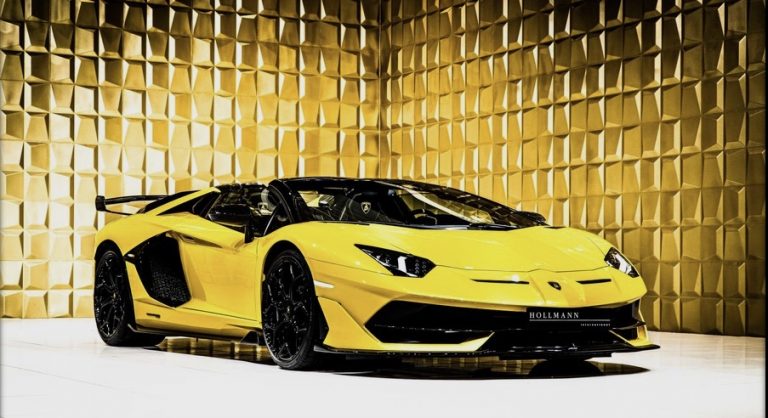 Yellow Lamborghini Aventador SVJ Roadster FOR SALE - Slaylebrity