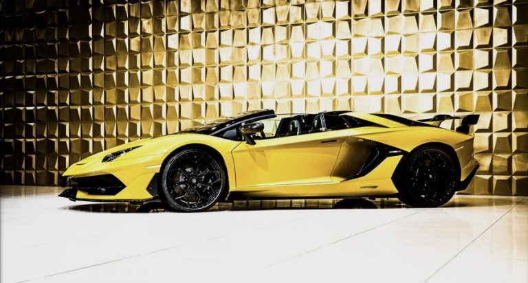 Yellow Lamborghini Aventador SVJ Roadster FOR SALE - Slaylebrity