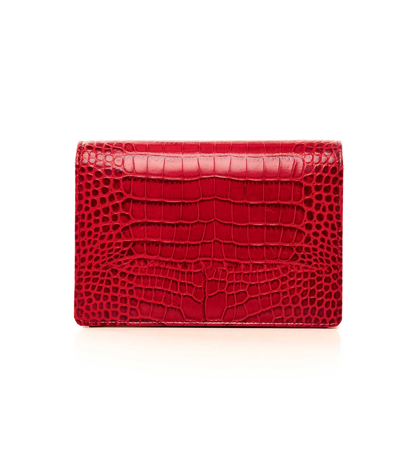 Crocodile Red leather Shoulder bag - Slaylebrity