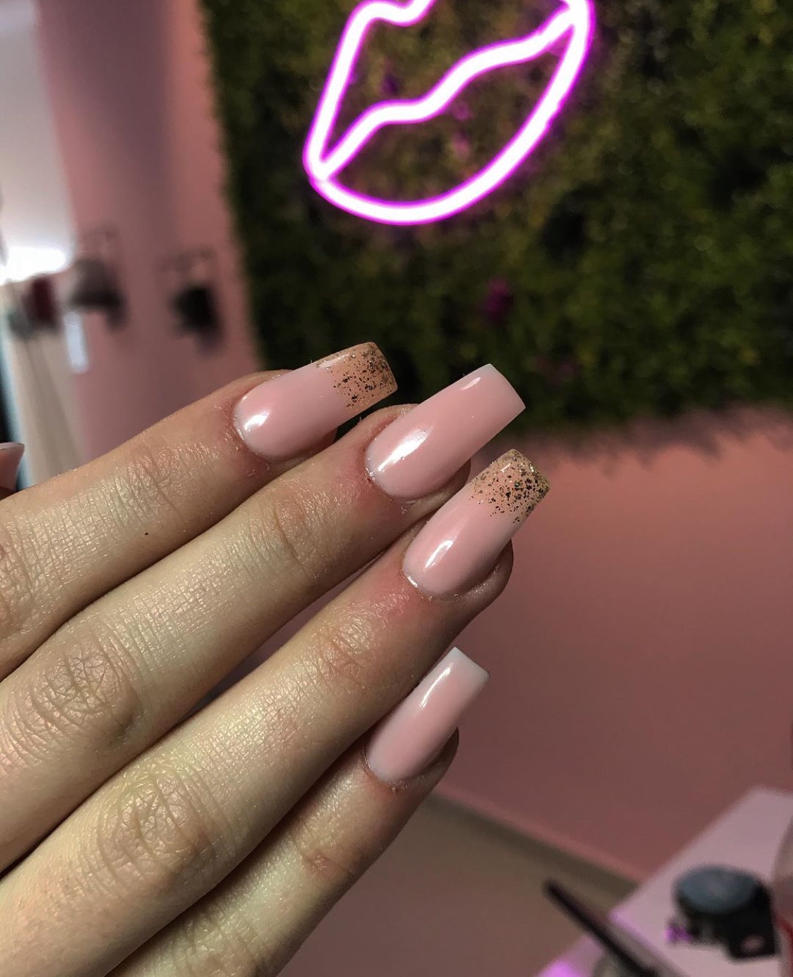 Pink and nude