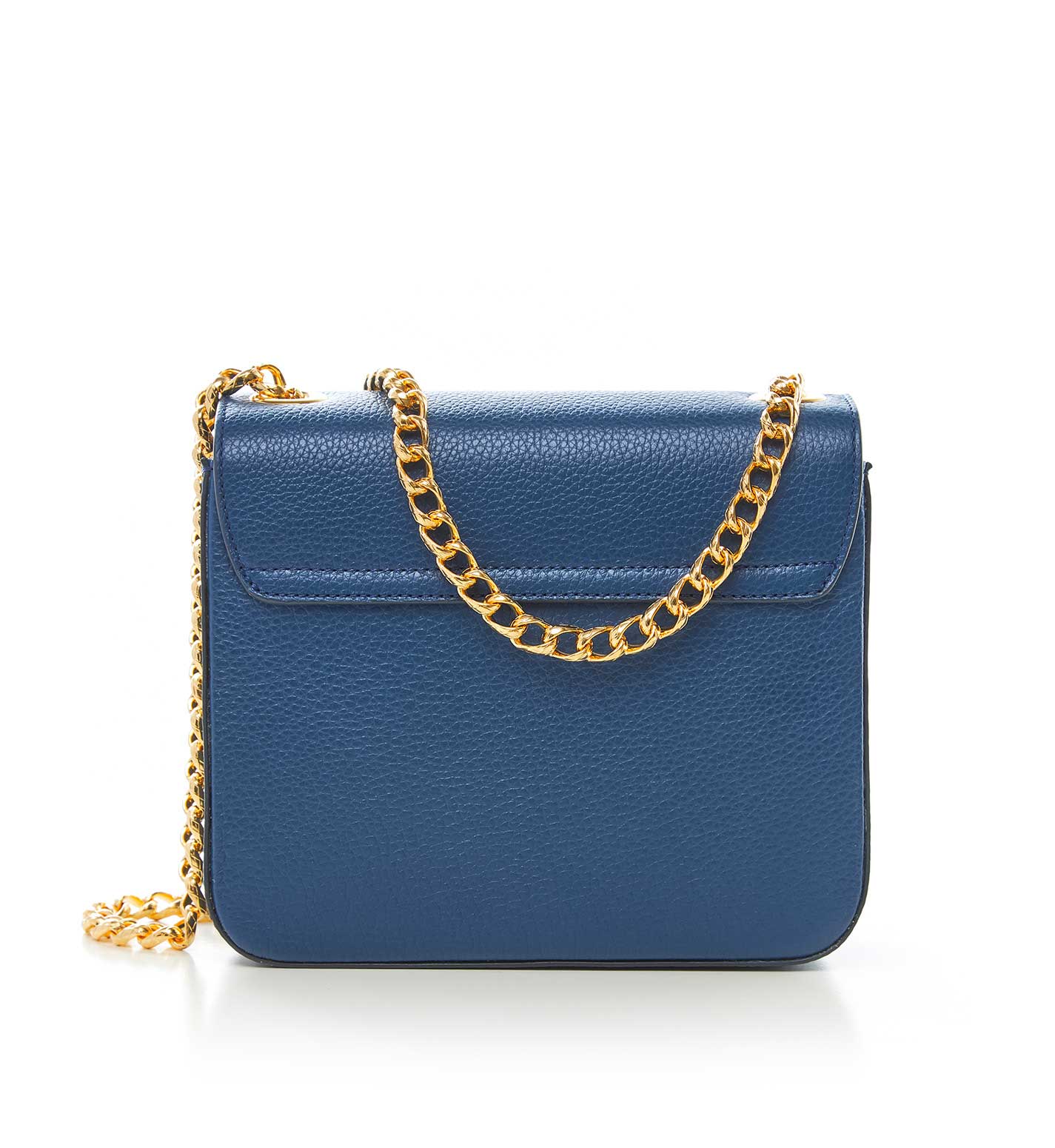 Blue Calf leather luxury chain bag - Slaylebrity