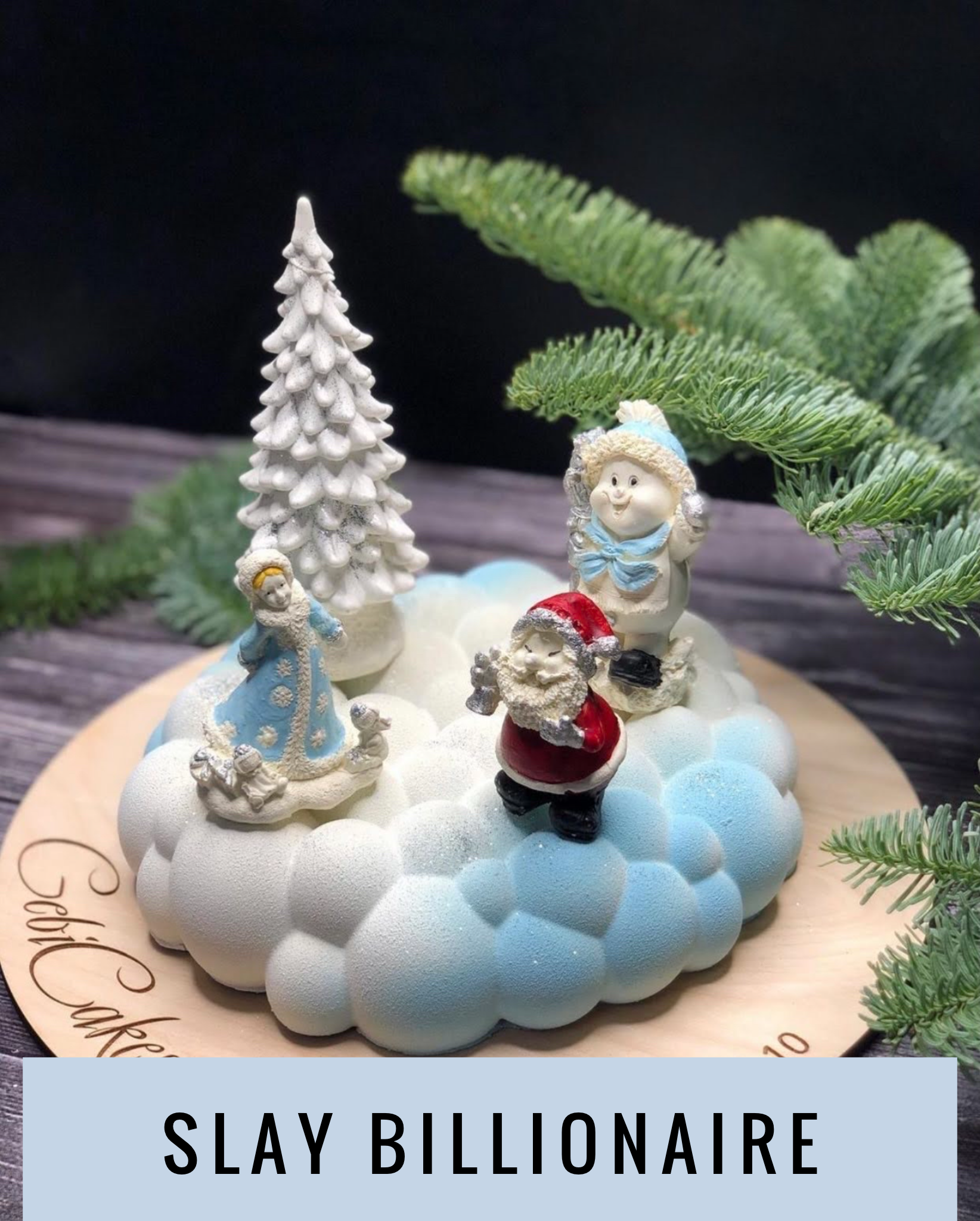 Winter Wonderland Theme Celebration Gourmet Cake Slaylebrity