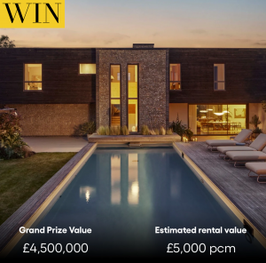 Win a £4.5 million mansion in Norfolk UK plus up to £250,000 cash