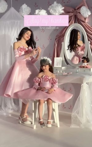 Pink affair custom mommy and me look
