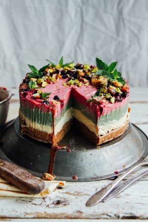 Delish superfood vegan approved cheesecake