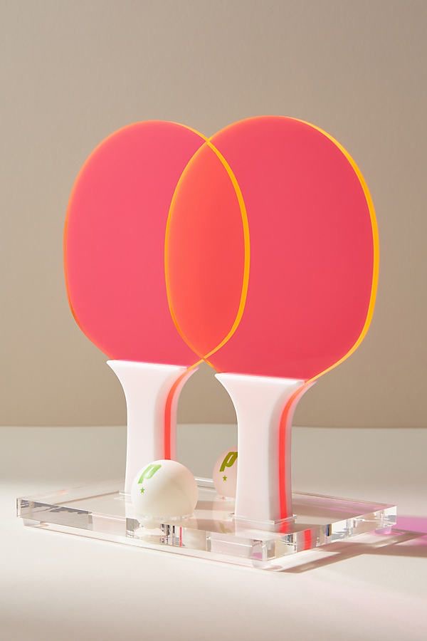 Luxe summery barbie aesthetic ping pong set