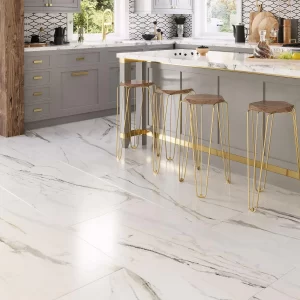 Seriously luxe gold matte porcelain tile