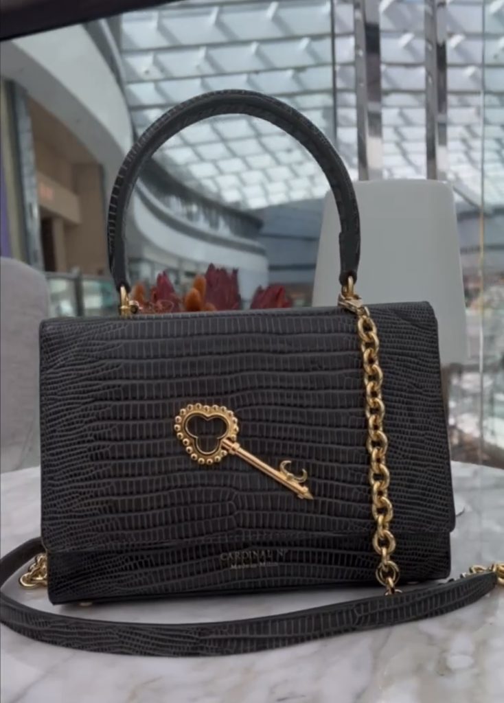 Incredible luxe lizard exotic luxury handbag