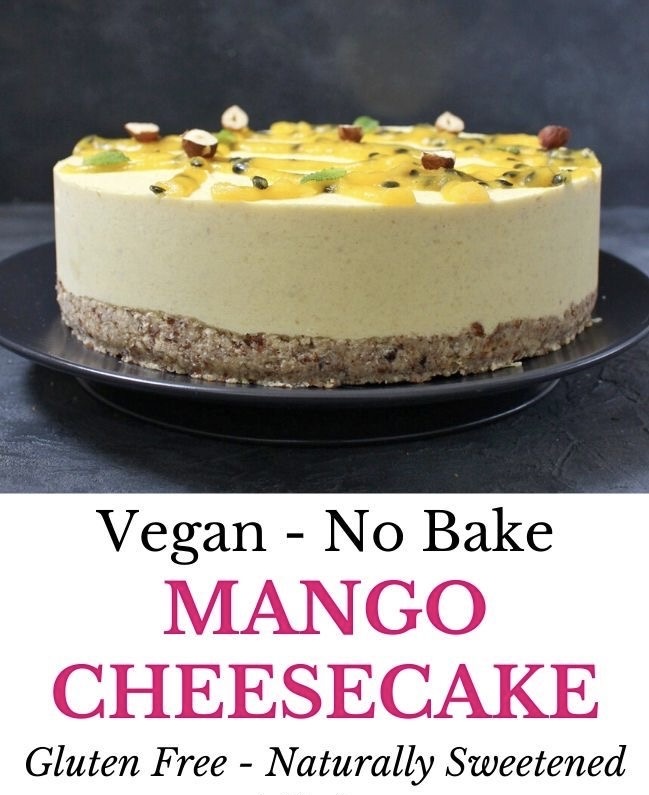 This mango no bake  cheesecake is giving me extreme life