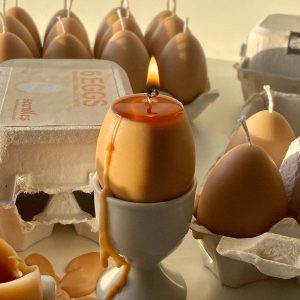 Unique Quirky Egg candles