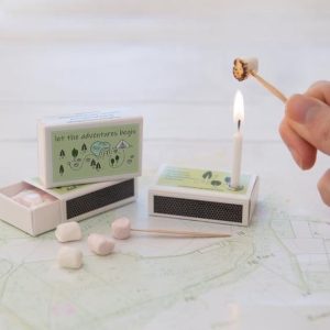 Super cute Marshmallow matchbox toasting kit