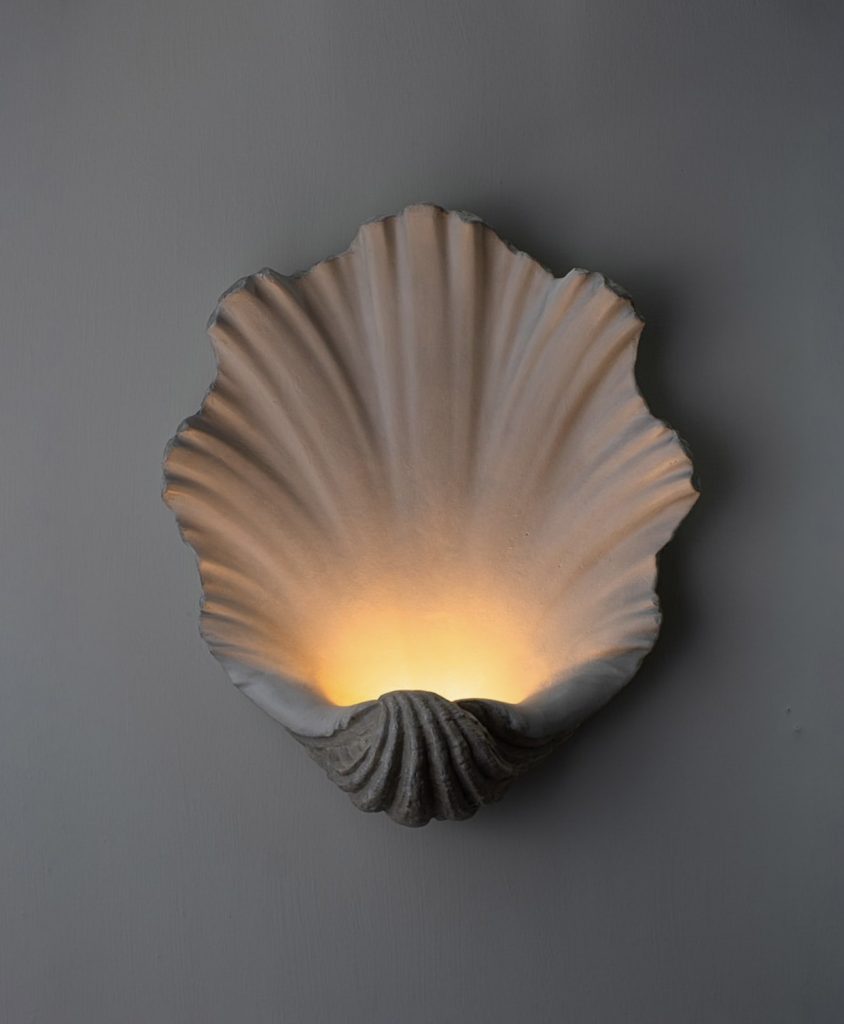 Incredible scallop wall light