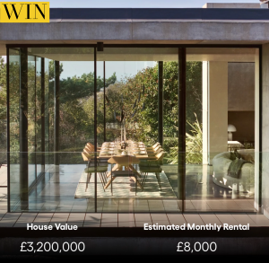 Win a Billionaire mansion on the Wirral UK plus £250,000 cash